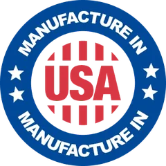 Manufactured in USA badge